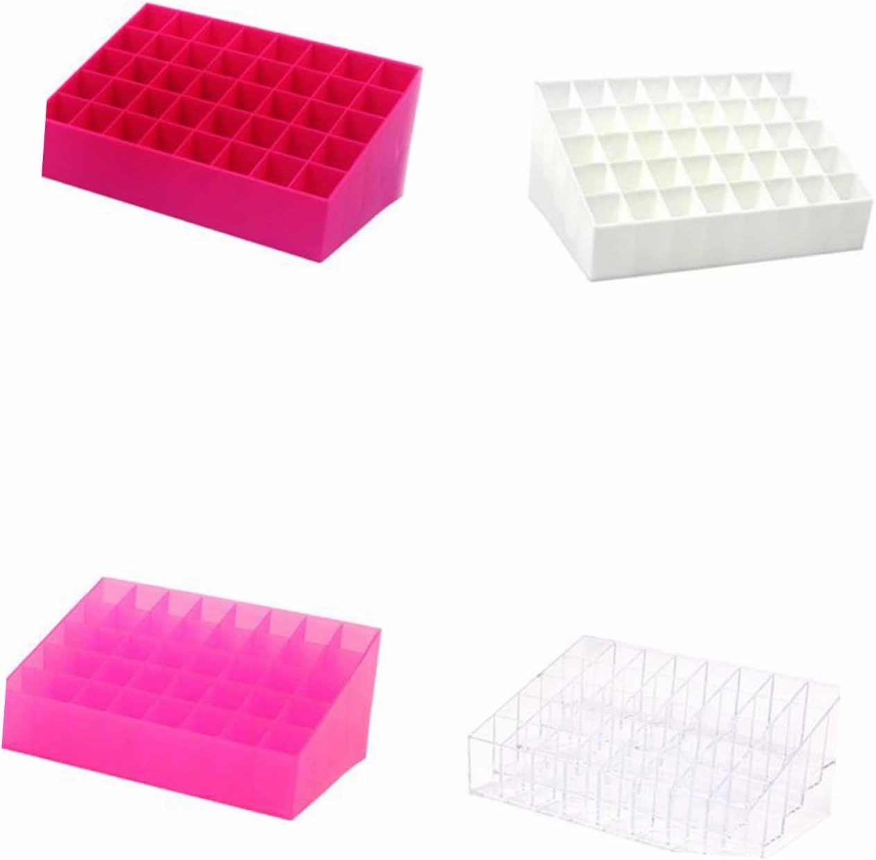 Lip Gloss Holder 40 Box Acrylic Storage Box Drawer Organizer for Makeup Plastic Organizer Box Lipstick Organizer Case Cosmetic Display Cases Lipstick Storage Case Shelf Pink