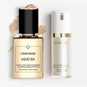Liquid Silk Matte Foundation   Velvet Maxi Sculpt 2pce Kit SPF25