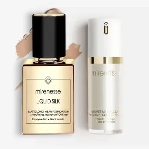 Liquid Silk Matte Foundation   Velvet Maxi Sculpt 2pce Kit SPF25
