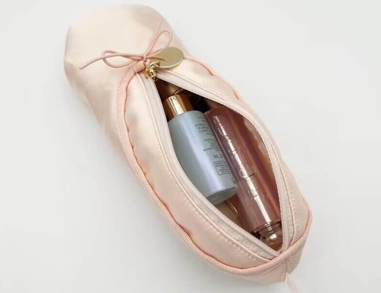 Litex Ballet Slipper Makeup Bag，Small Cosmetic Bag for Trip Portable Cosmetic Travel Bag, Suitable for Storing Lipstick, Eyebrow and Eyeliner, Gift for Dancers Cosmetic Organizer Bag (Green*3pcs)