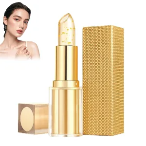 Lufora Color Changing Lipstick, Lufora Transferproof Color Changing Lipstick, Transparente Transferproof Gold Crystal Color Changing Lip Stick (1pcs)
