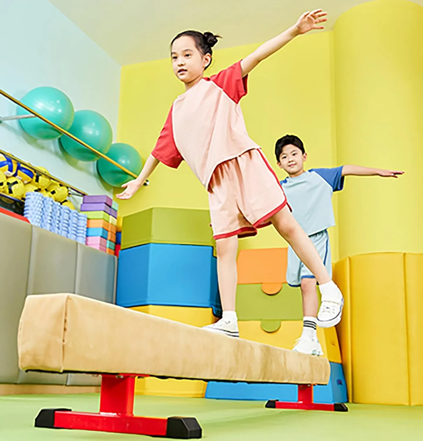 LXLZYXSF Large Home Balance Beam for Kids Teens Adults, 8 7 6 5 ft Wood Gymnastic Training Beam with Rubber Anti-Slip Bottom, Gifts for Daughters