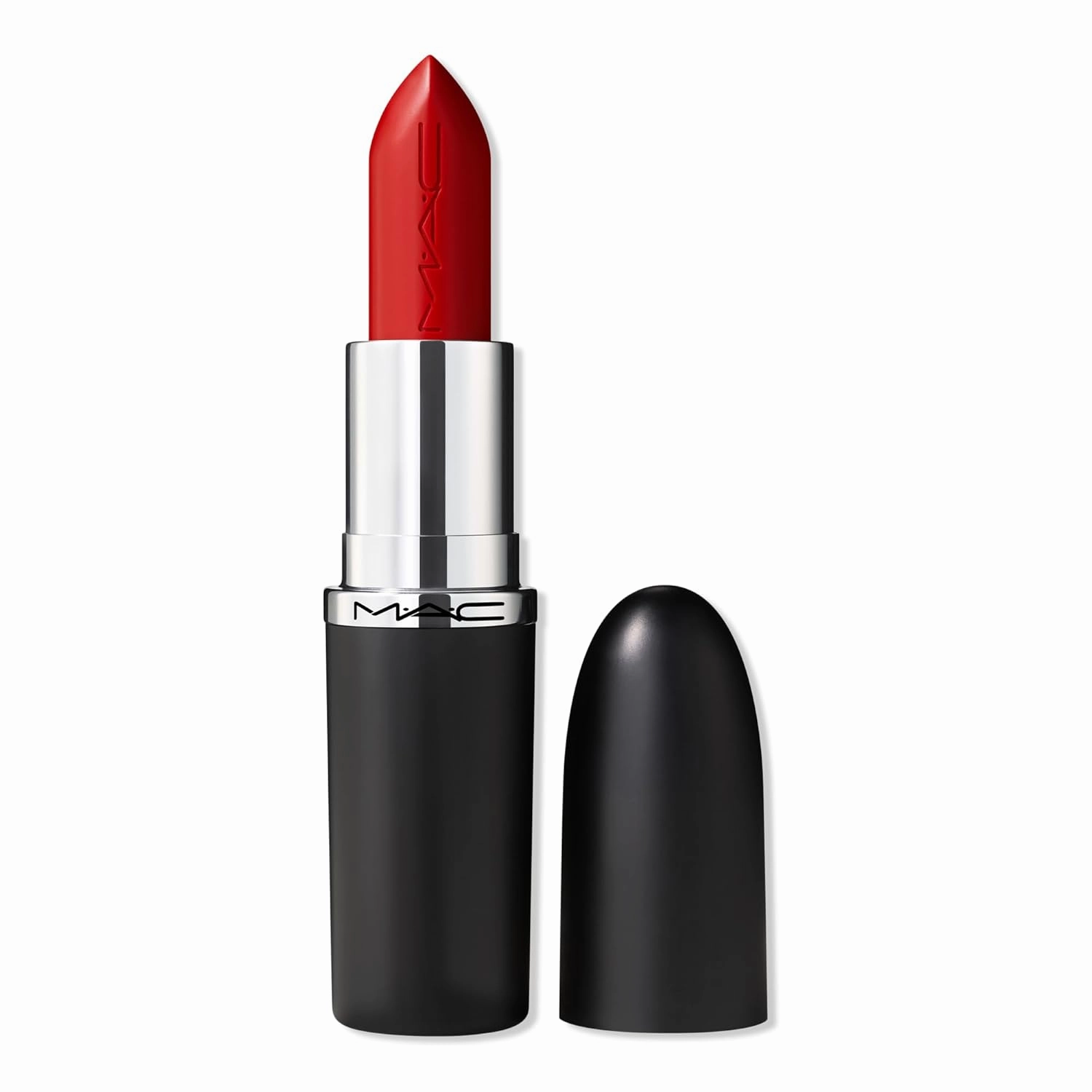 MAC M·A·Cximal Sleek Satin Lipstick, Left on Red, 0.12 Ounces