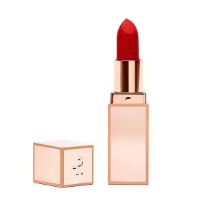 Major Headlines Matte Suede Lipstick in That's Why She's Late (Cherry Red)