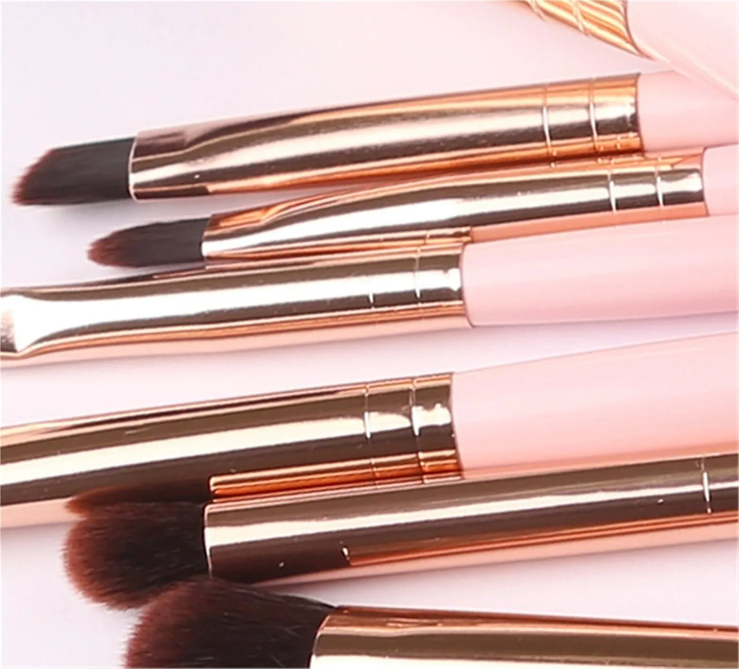 Make Up Brushes Set Makeup Brush Set 7-Piece Facial Contour Brush Comes with A Brush Bag for Easy Brush Storage Makeup Tools Set(Pink)