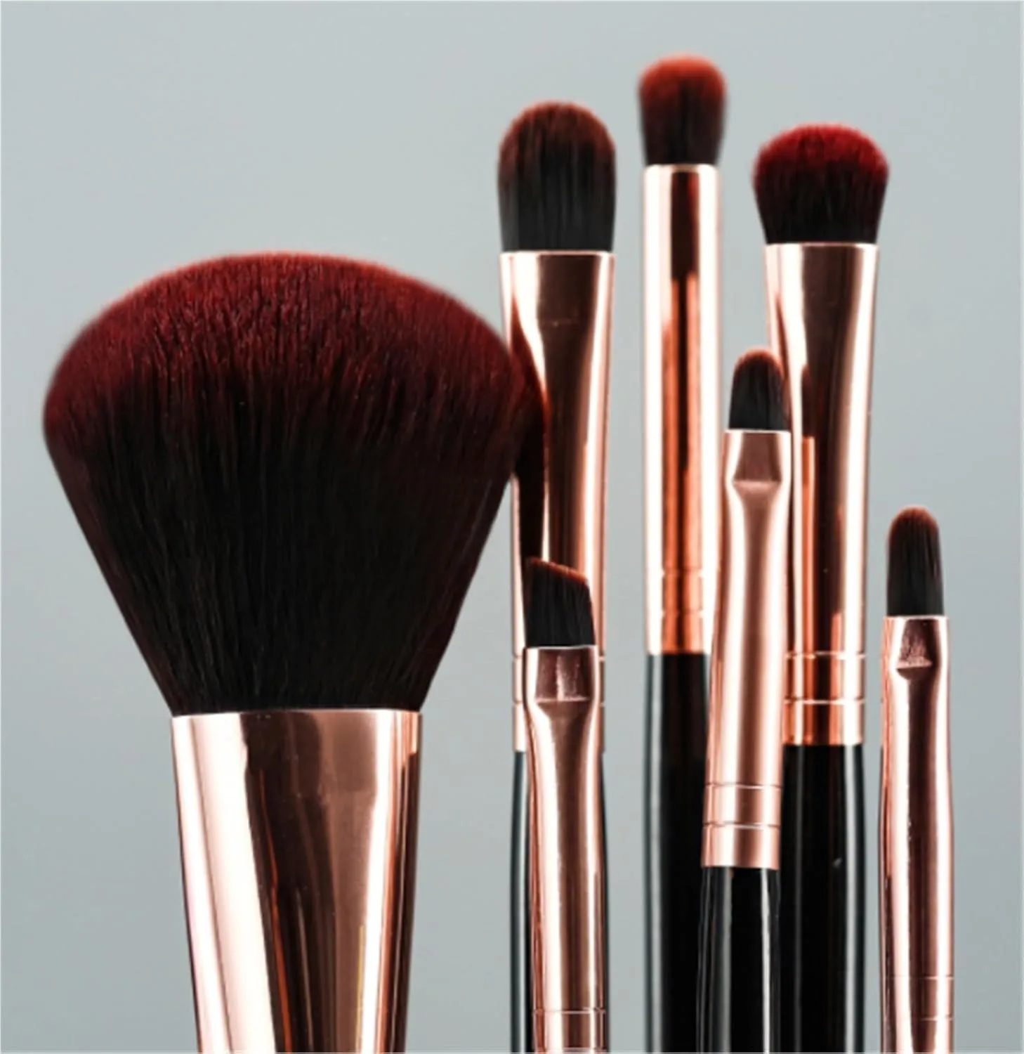 Make Up Brushes Set Makeup Brush Set 7-Piece Facial Contour Brush Comes with A Brush Bag for Easy Brush Storage Makeup Tools Set(Pink)