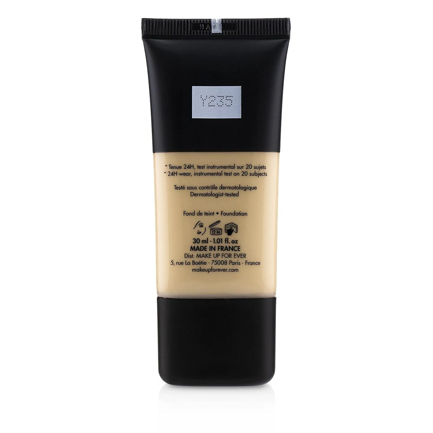 MAKE UP FOR EVER Matte Velvet Skin Full Coverage Foundation Y235 Ivory Beige