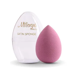 Makeup Beauty Sponge Blender for Foundations, Face Powder Puff for Women (Satin, Purple)