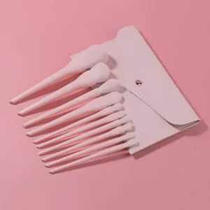 Makeup Brush Ten Packs Of Makeup Brushes, Foundation, Eyeshadow and Blush Brushes, Pink Multifunctional Beauty Tools