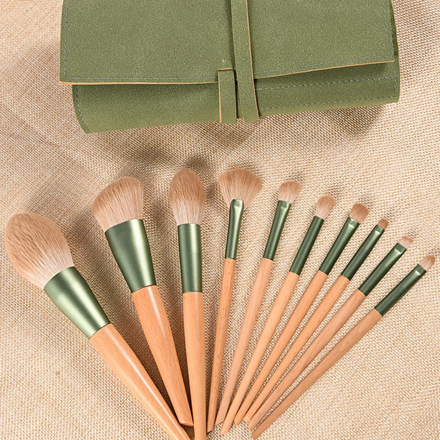 Makeup Brushes Makeup Kit,Foundation Brush Eyeshadow Brush Make up Brushes Set (Green)