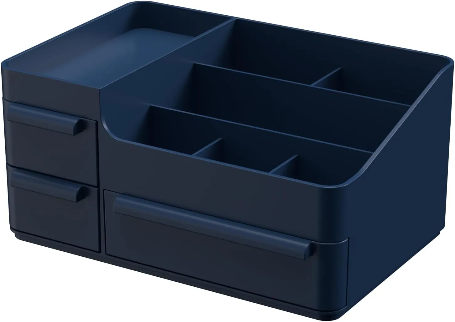 Makeup Organizer with Drawers, Countertop Organizer for Vanity, Bathroom and Bedroom Desk Cosmetics Display Case,Desktop Dresser Sundries Storage Box for Brushes, Eyeshadow, Lipstick and Nail Polish
