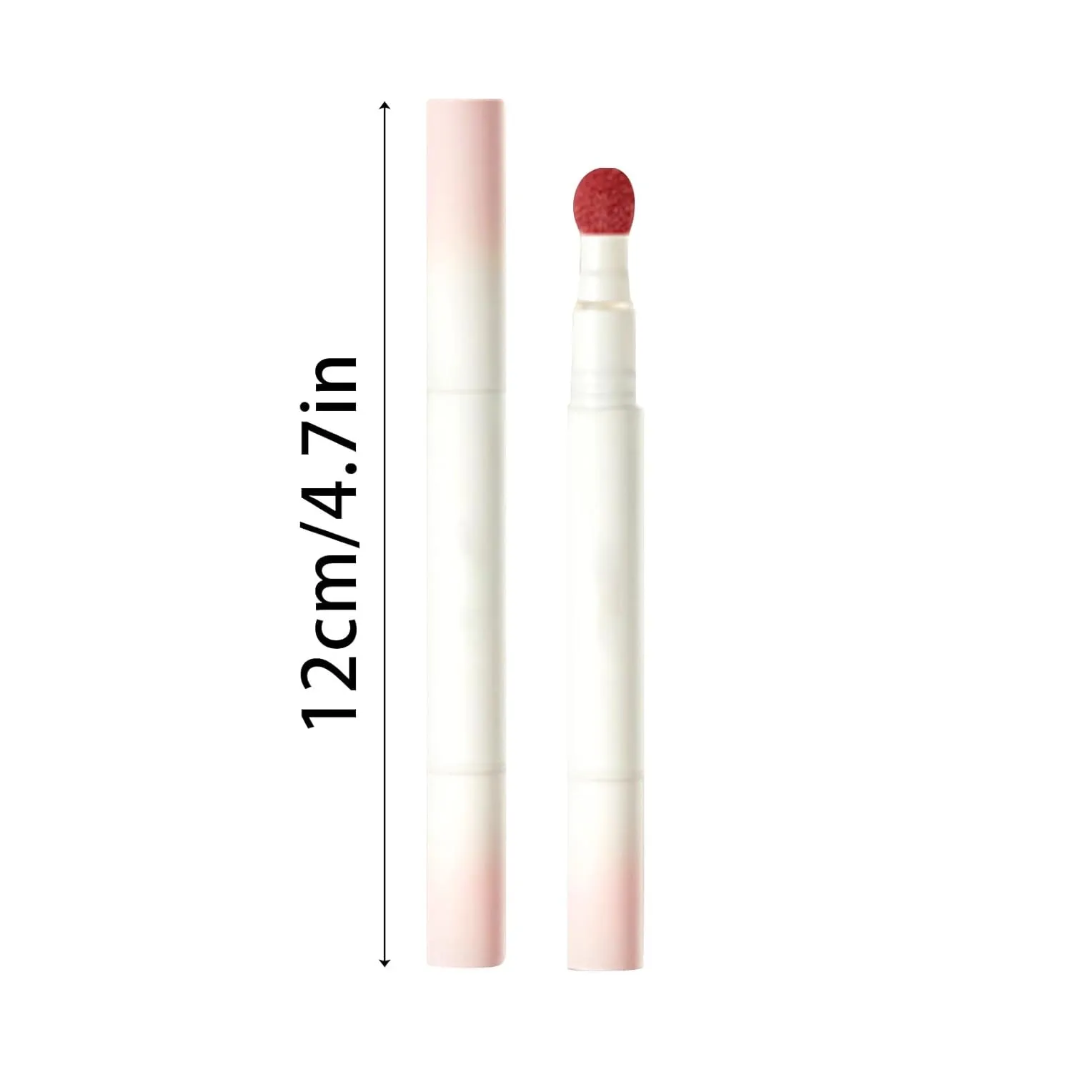 Matte Lip Glaze, Powder Cream Cushion Lip Cream, 20 Ml Matte Lip Glaze Brick Red Whitening Lipstick Makeup Lip Mud Lip Powder Cream Lipstick (Deep Red, Standard)