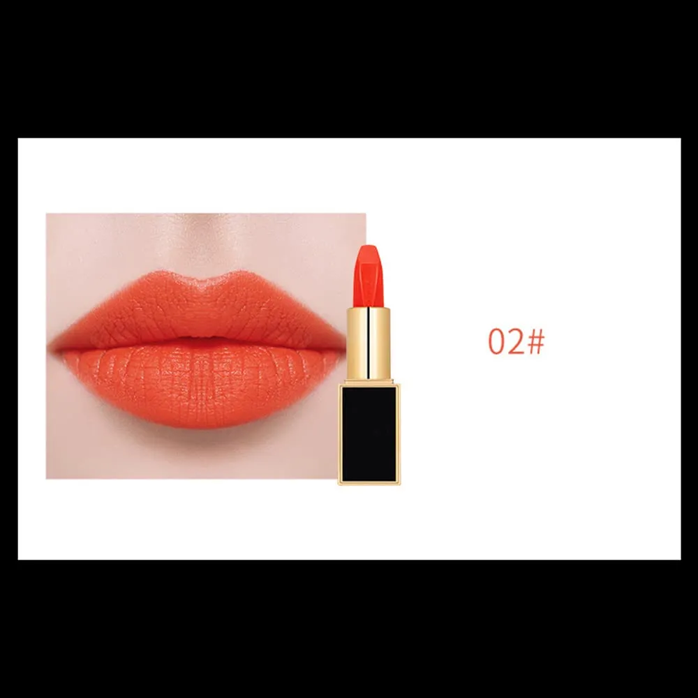 Matte LipStick Multiple Colos Long Lasting Waterproof Lip Makeup No Fade Pigmented Lip Stick Cosmeitc Gift for Girls and Women (02#B)