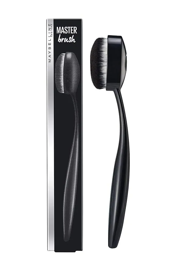 May-belline New Master Foundation Oval Brush, 34.9g - Black