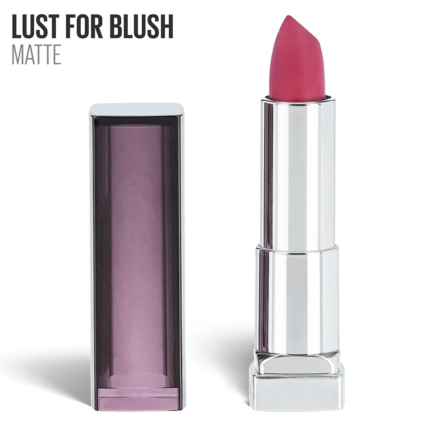Maybelline New York Color Sensational Pink Lipstick, Matte Lipstick, Lust for Blush, 2 Count