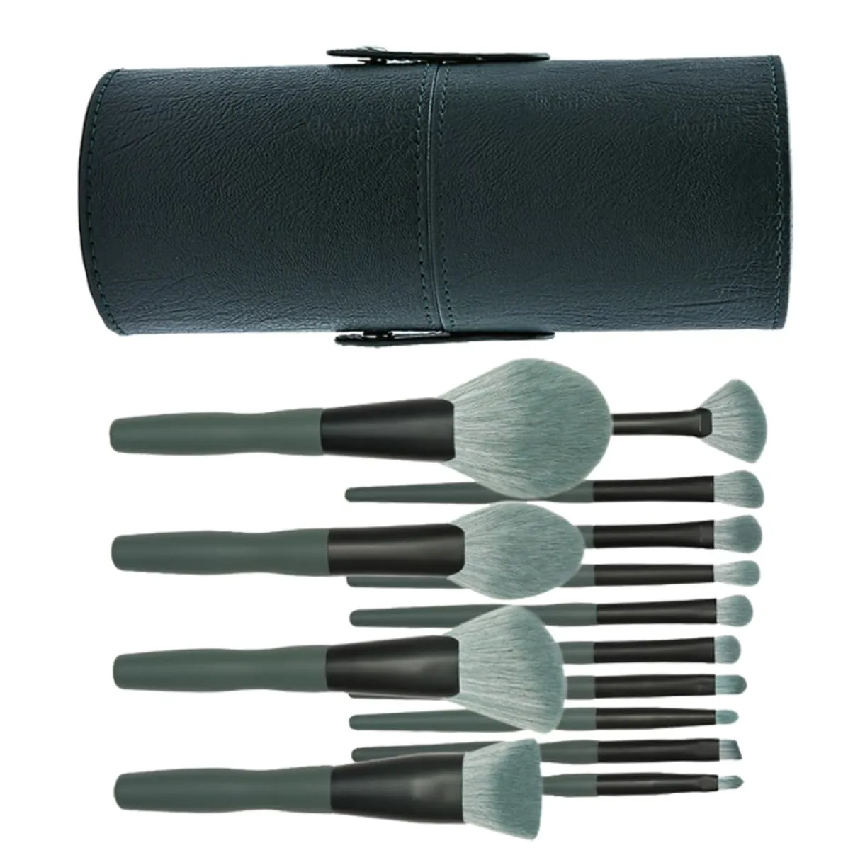 Mikinona 14-piece Makeup Brush Set Professional Beauty Tool Cosmetics Accessory Smooth Handle Perfect for Daily and Professional Use
