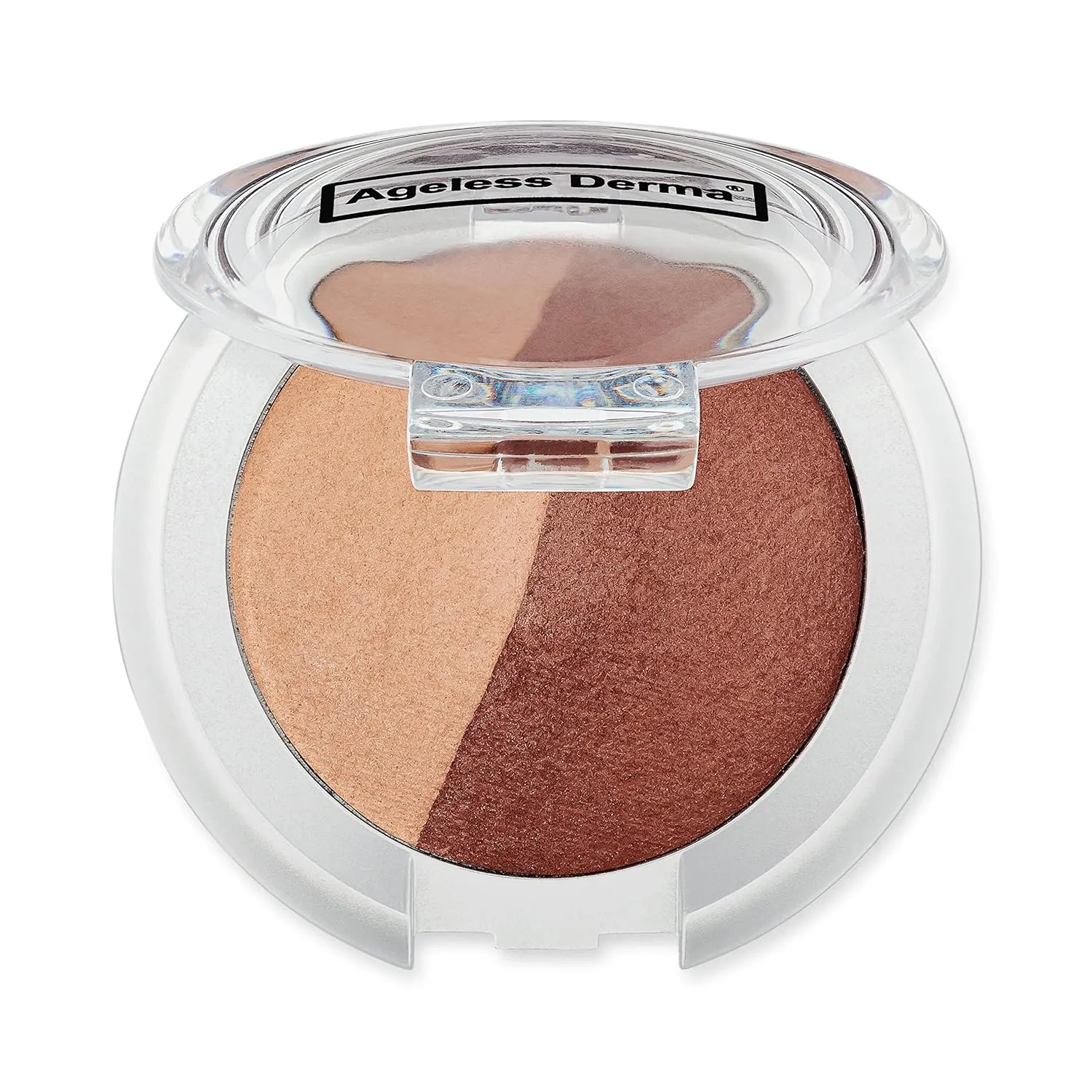 Mineral Creamy Baked Eyeshadow Duo-Vegan Eye shadow (Matte Brown-Matte Nude)