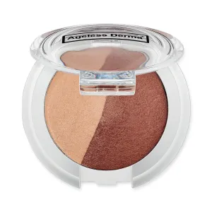 Mineral Creamy Baked Eyeshadow Duo-Vegan Eye shadow (Matte Brown-Matte Nude)