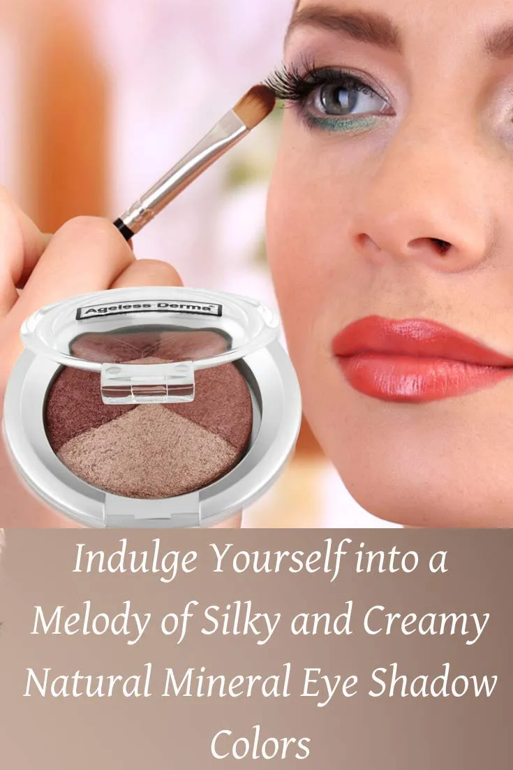 Mineral Makeup Baked Eyeshadow trio-Vegan Eye shadow (Smokey)