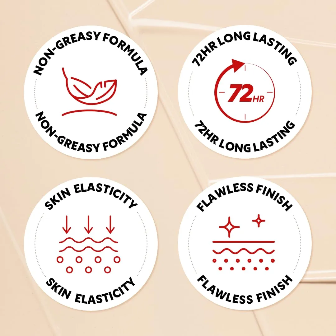 [*Mini Size*] TIRTIR Mask Fit Red Cushion Foundation | Full coverage, Weightless, Skin fit, Satin Glow Finish, Korean Makeup, beauty, Tattoo cover up, Buildable (#43N Deep Cocoa, 0.15 Fl Oz)