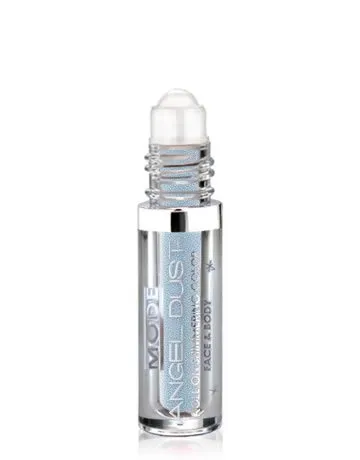 MODE Angel Dust Roll On Shimmering Eyeshadow Color MOONSTRUCK Baby Blue Frost Pearl, Natural Skincare Loose Mineral Powder Pigments, Spill Proof Bottle, Cruelty Free, Vegan, Made in NY