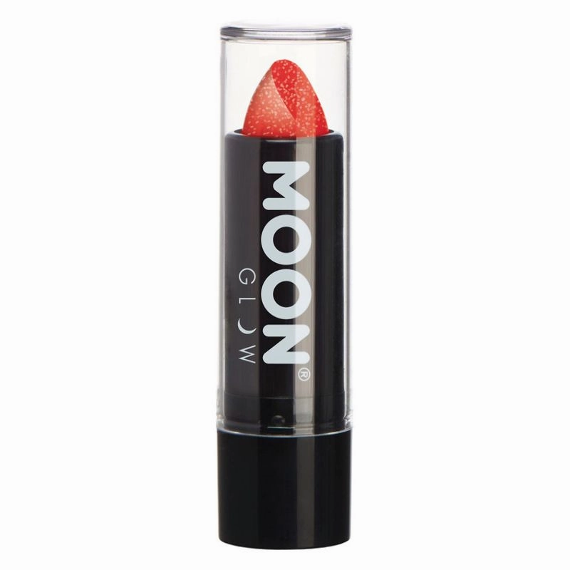 Moon Glow - Neon UV Glitter Lipstick Red M8466 Costume Make Up