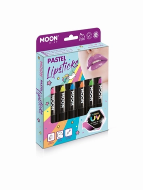 Moon Glow Pastel Neon UV Lipstick, Assorted  Wholesale