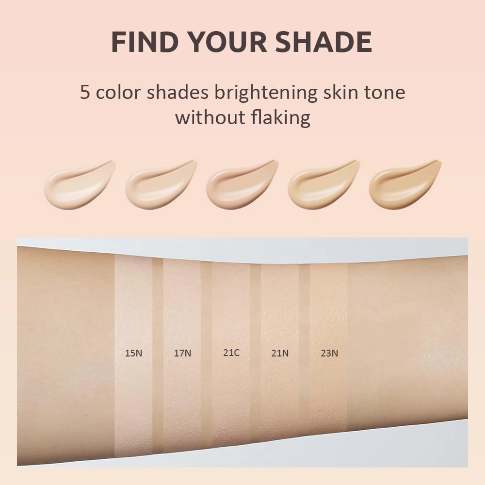 MOONSHOT KOREA Conscious Fit Cushion Foundation 21N Cosmic Vanilla   (refill) SET (Cosmic Vanilla, 21N)