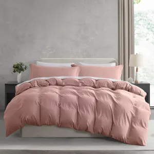 Nestl Blush Pink Duvet Cover King Size - Soft Prewashed King Duvet Cover Set, 3 Piece, with Zipper Closure, 1 Duvet Cover 104x90 inches and 2 Pillow Shams - No Comforter