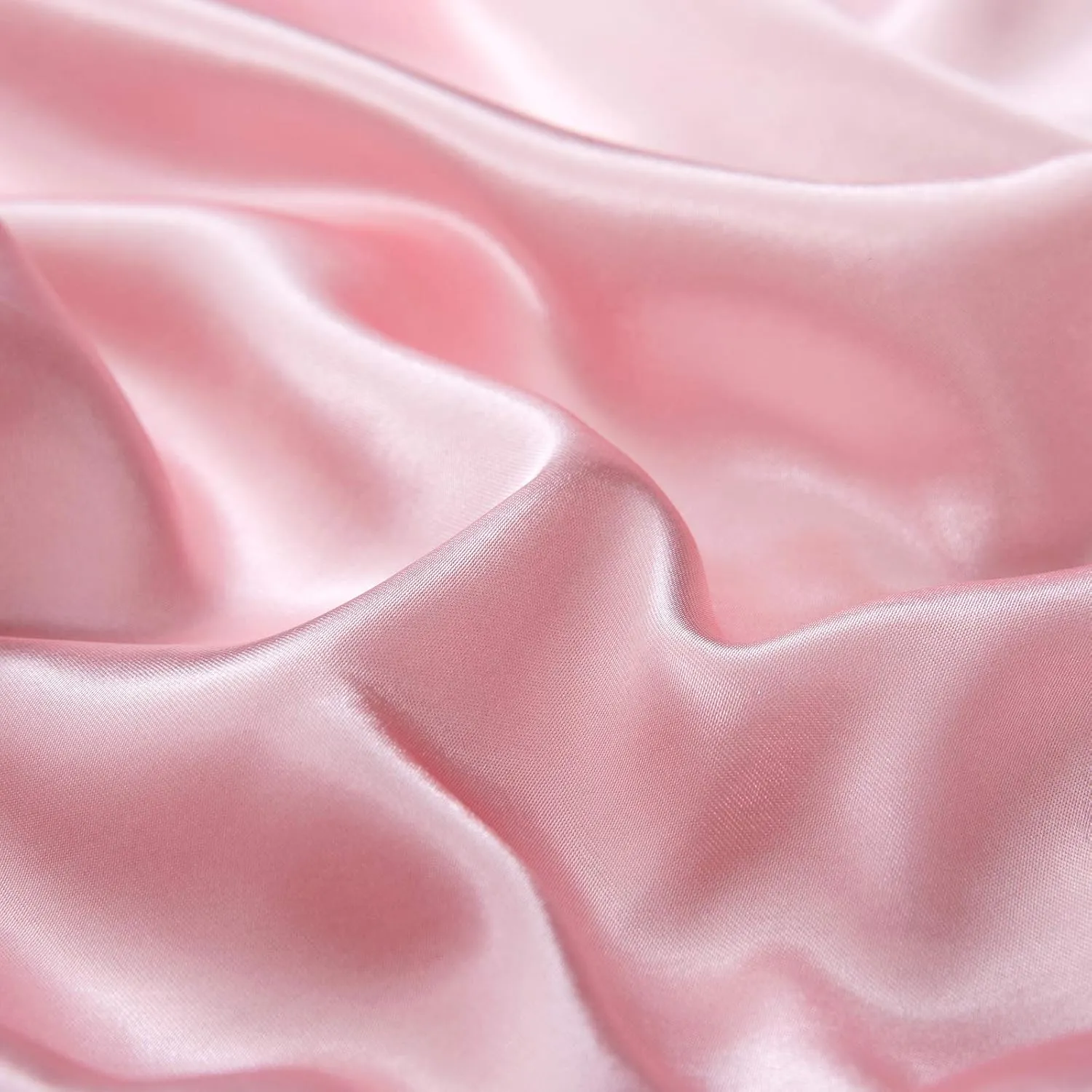 P Pothuiny 3 Pieces Satin Duvet Cover Twin/Twin XL Size, Luxury Silky Like Blush Pink Duvet Cover Bedding Set with Zipper Closure, 1 Duvet Cover   2 Pillow Cases (No Comforter)