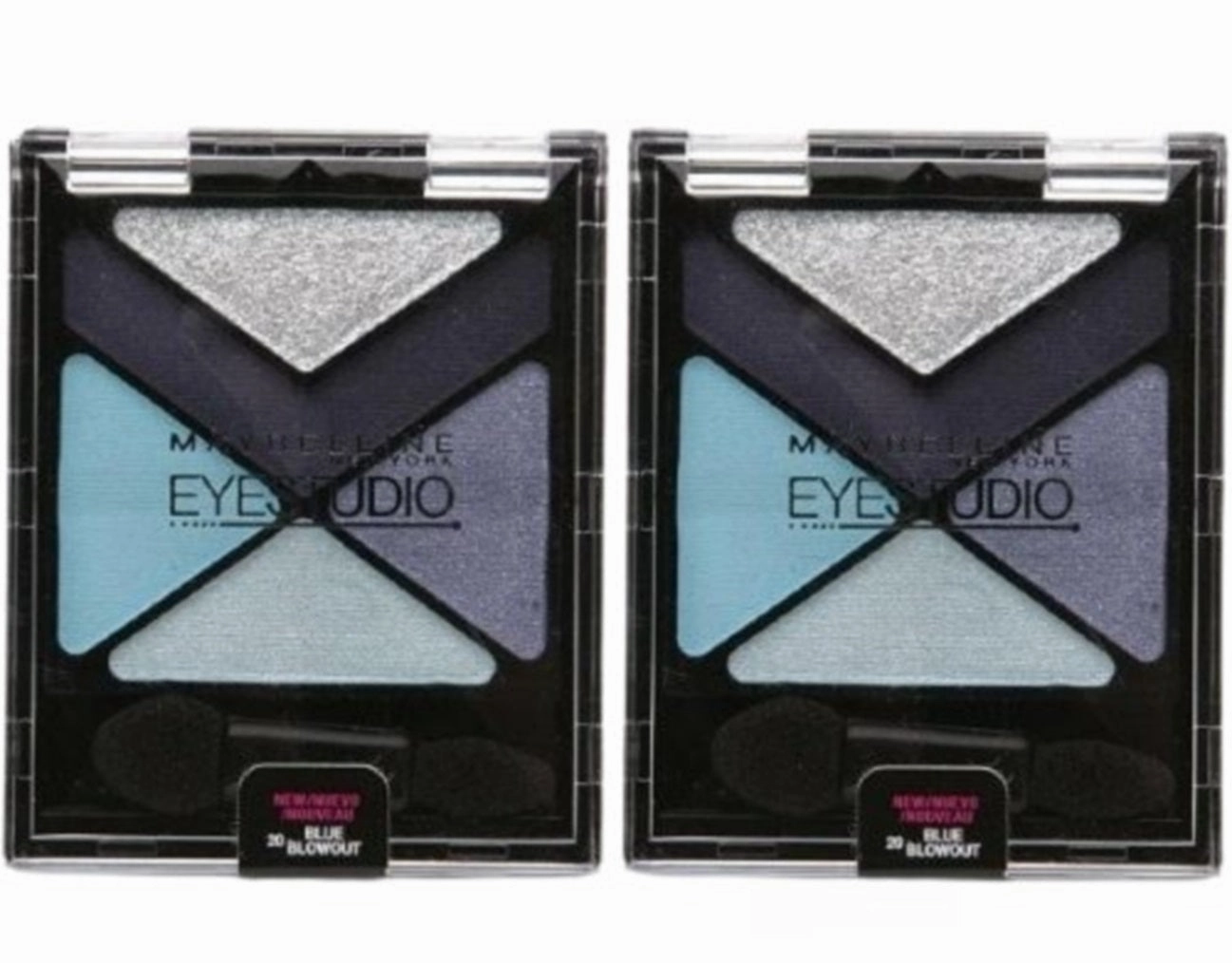Pack of 2 Maybelline New York Eyestudio Color Explosion Luminizing Eyeshadow,  Blue Blowout 20