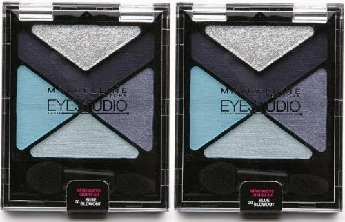 Pack of 2 Maybelline New York Eyestudio Color Explosion Luminizing Eyeshadow,  Blue Blowout 20