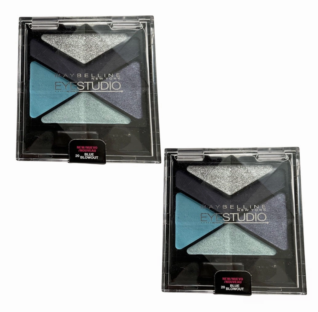 Pack of 2 Maybelline New York Eyestudio Color Explosion Luminizing Eyeshadow,  Blue Blowout 20