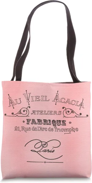 Paris Pillow Parisian Pink Vintage French Tote Bag