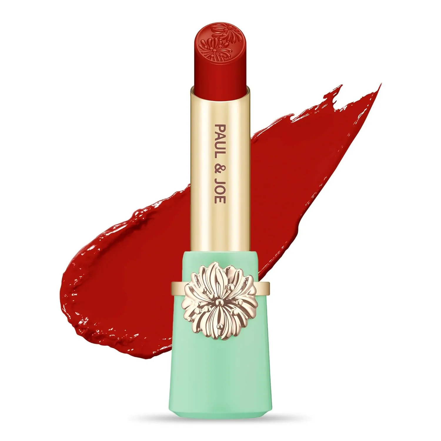 Paul & Joe Moisturizing Lipstick Refill Only, Case Sold Separately, Long Lasting Lipstick for Highly-Pigmented Lip Color, 04 Champs-Elysees at Dusk - Elegant Ladylike Red Lip Stick, 0.10 oz