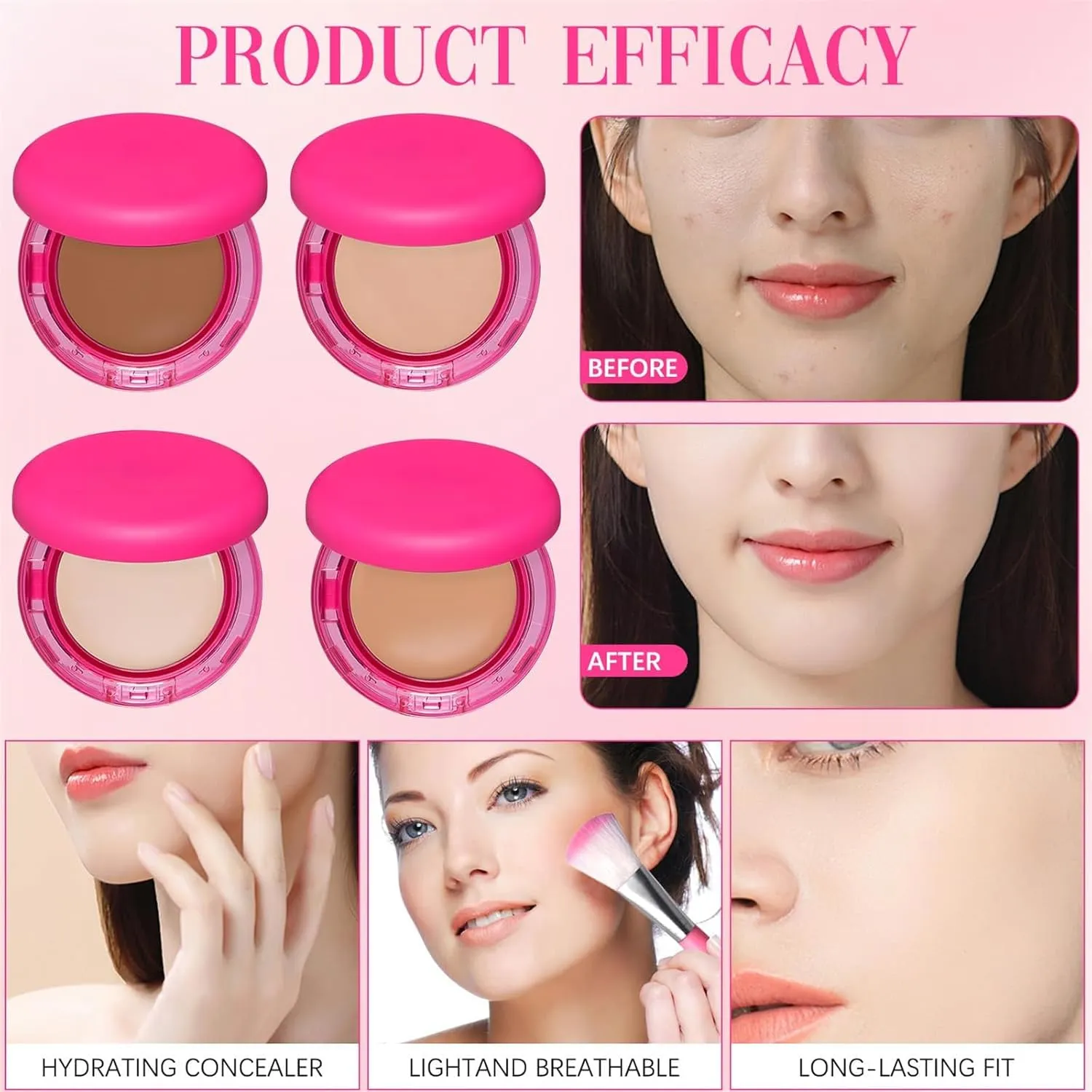 Peptide Bounce Balm Foundation, Hydrating, Age-Defying, Medium Buildable Coverage, Smooths Texture, for Mature Skin (1PC #3)
