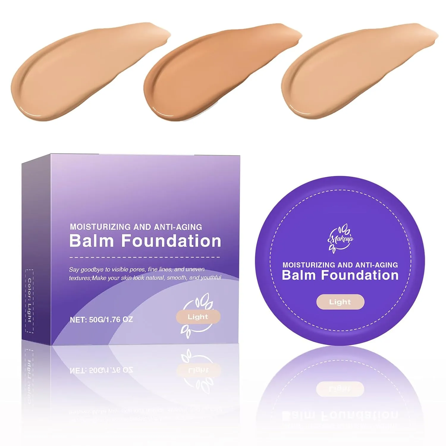 Peptide Bounce Foundation | Age-Defying Hydrating Cushion Foundation for Mature Skin, Medium Buildable Coverage & Satin Glow Finish Makeup, Blurs Fine Lines, Smooths Texture (light)