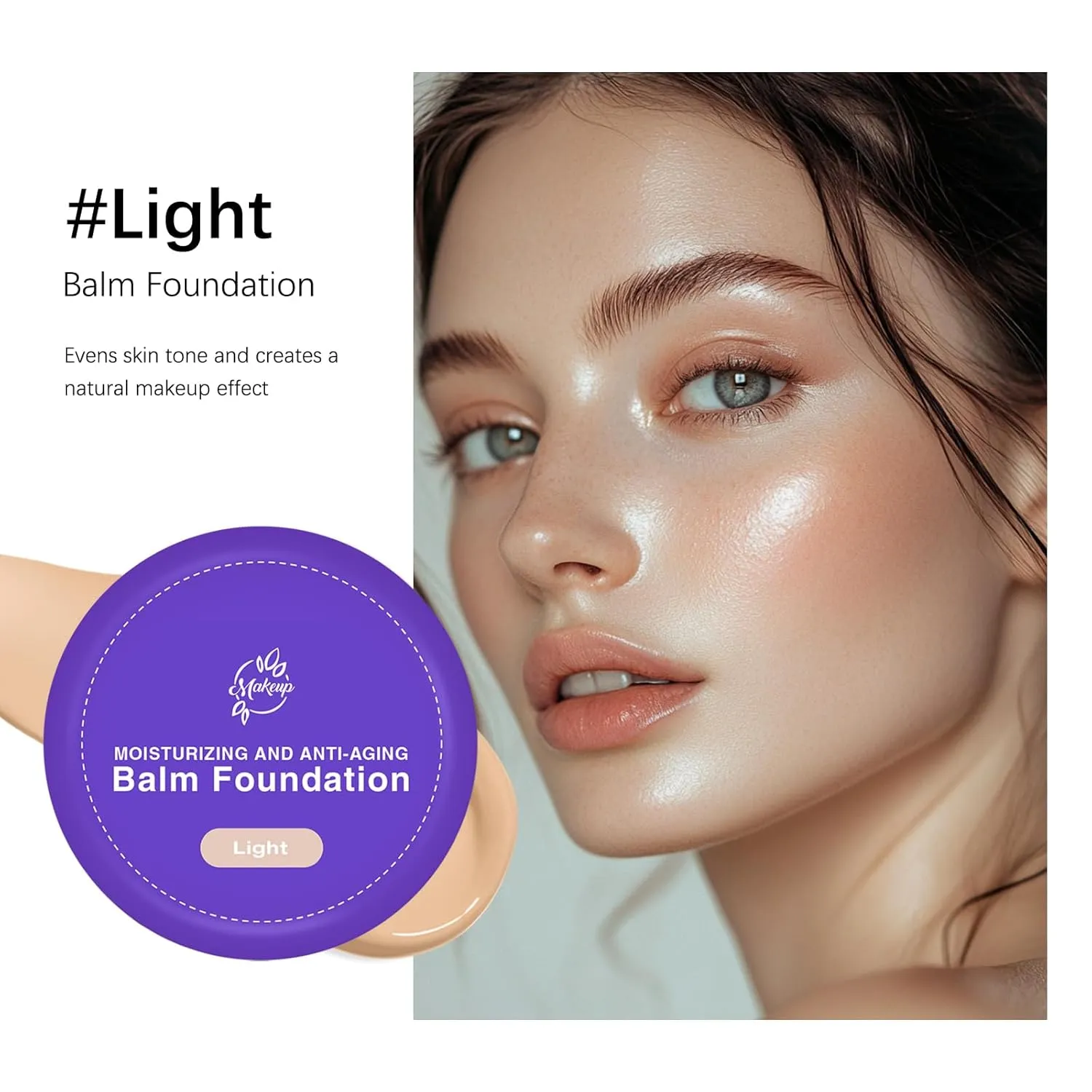 Peptide Bounce Foundation | Age-Defying Hydrating Cushion Foundation for Mature Skin, Medium Buildable Coverage & Satin Glow Finish Makeup, Blurs Fine Lines, Smooths Texture (light)