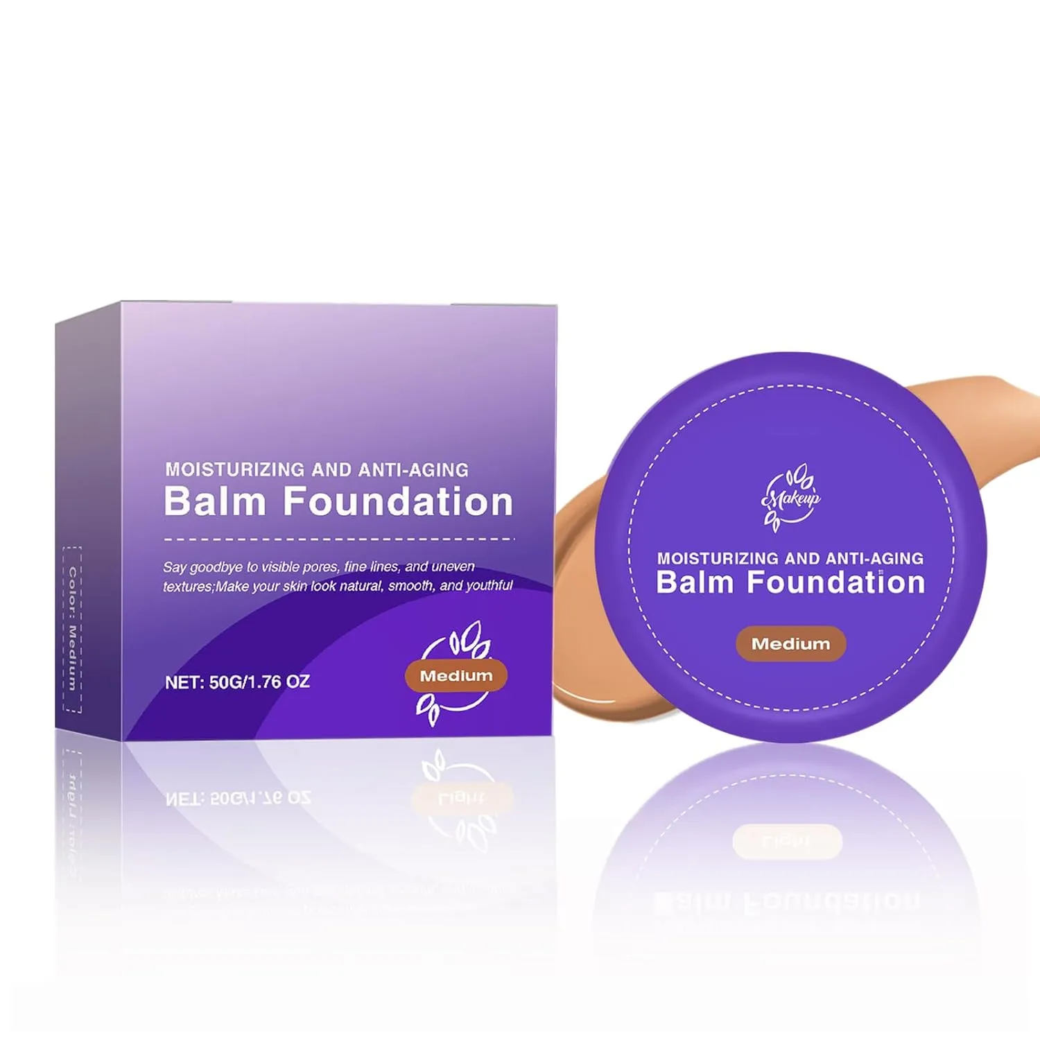 Peptide Bounce Foundation for Mature Skin | Hydrating Age-Defying Foundation, Buildable Medium Coverage, Blurs Fine Lines & Smooths Texture, Vegan Clean Formula, Long-Lasting Satin Finish (medium)