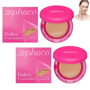 Peptide Bounce Foundation, Peptide Bounce Balm Foundation, Hydrating, Age-Defying Makeup for Mature Skin, Natural, Medium Buildable Coverage, All Skin Types (Dark Skin Color 2Pcs)