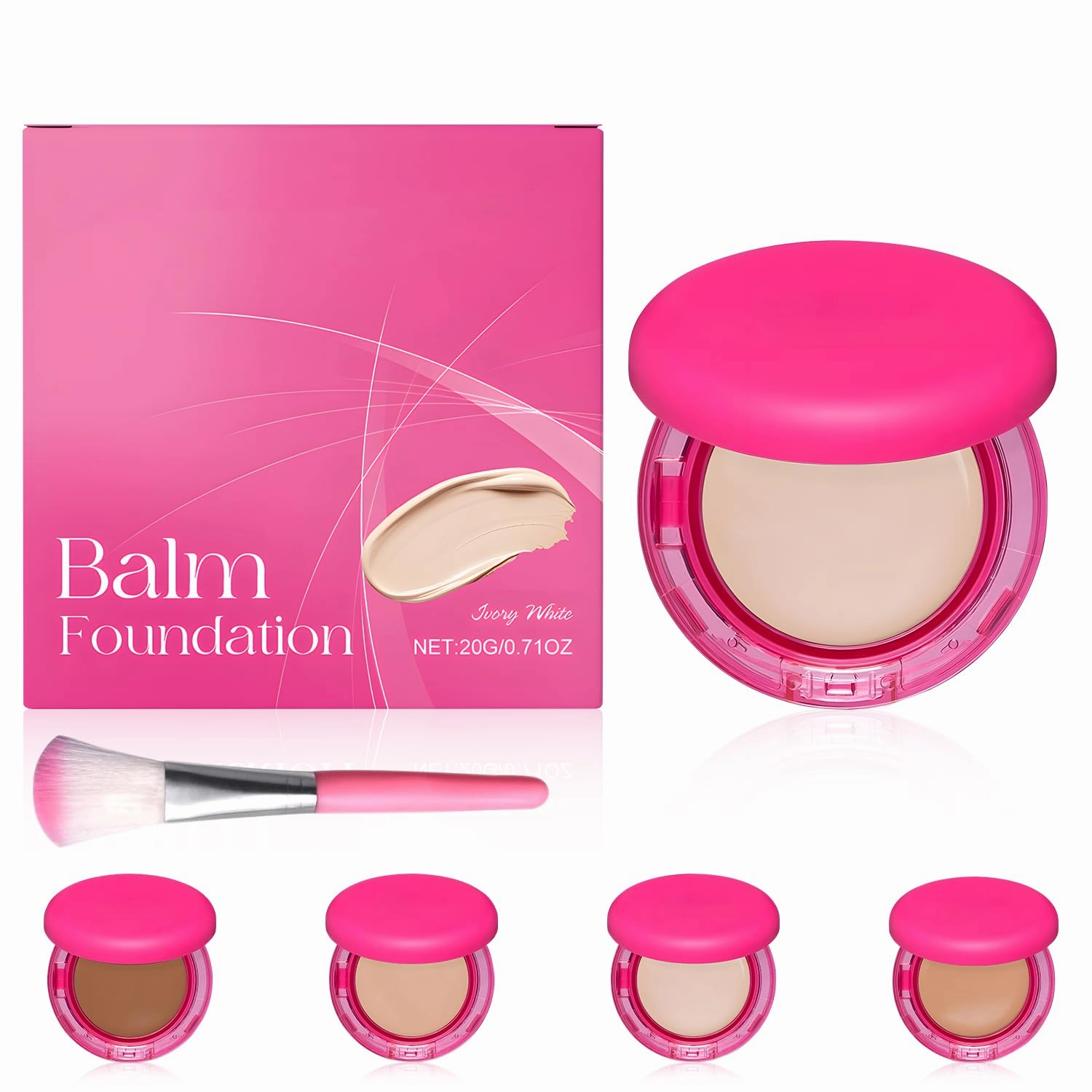Peptide Bounce Foundation, Peptide Bounce Balm Foundation, Hydrating, Age-Defying Makeup for Mature Skin, Natural, Medium Buildable Coverage, All Skin Types
