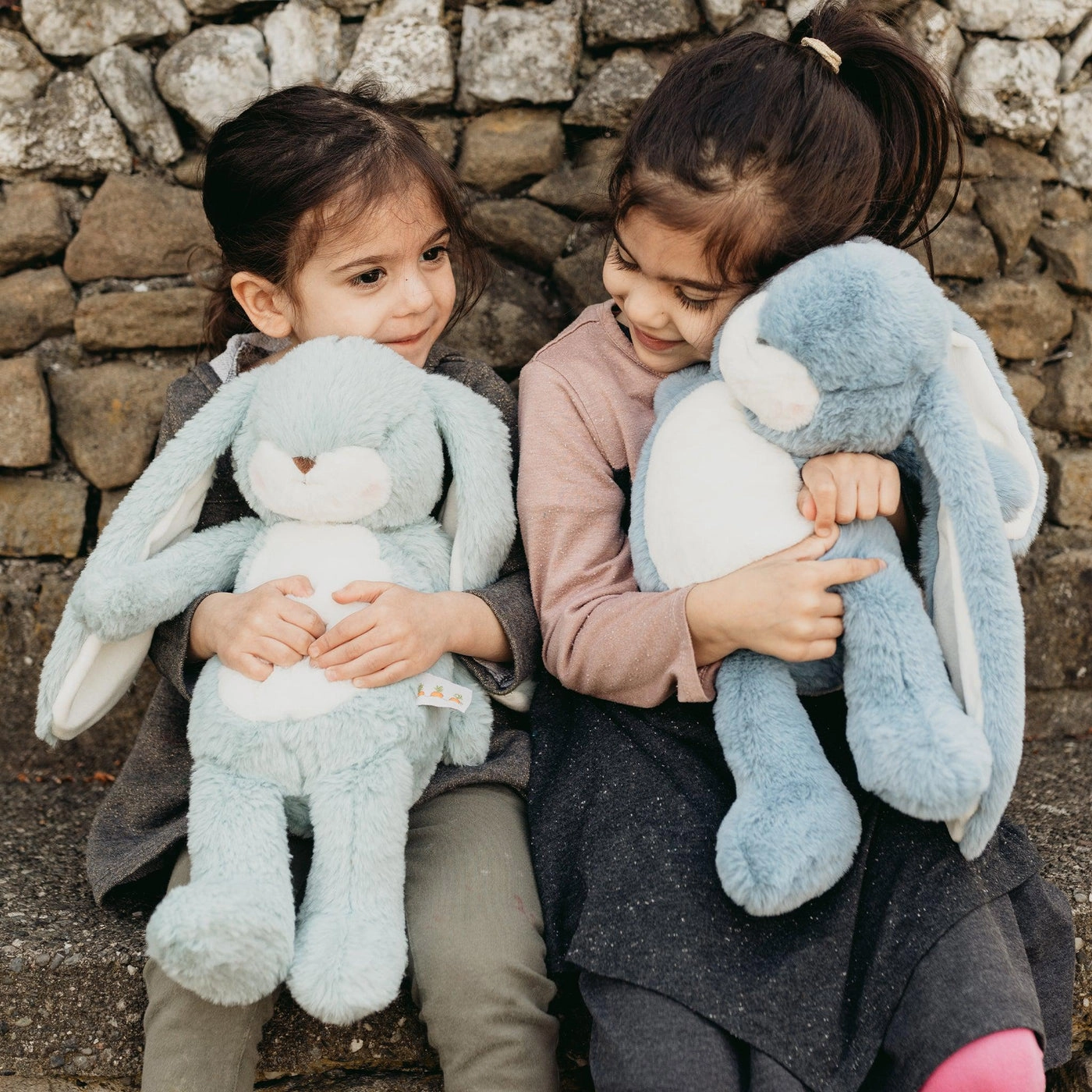Personalized Big Floppy Bunny - Blue