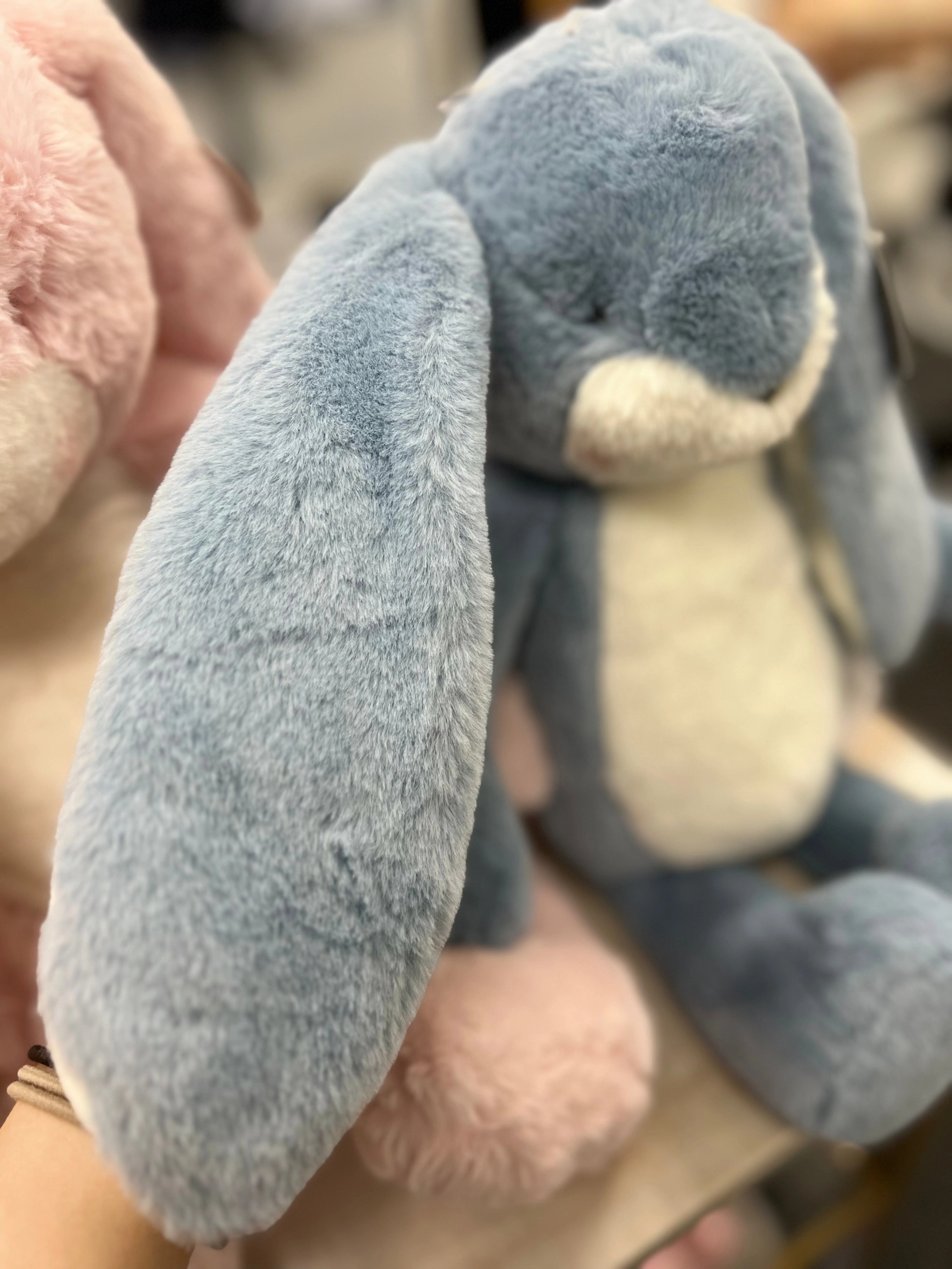 Personalized Big Floppy Bunny - Blue