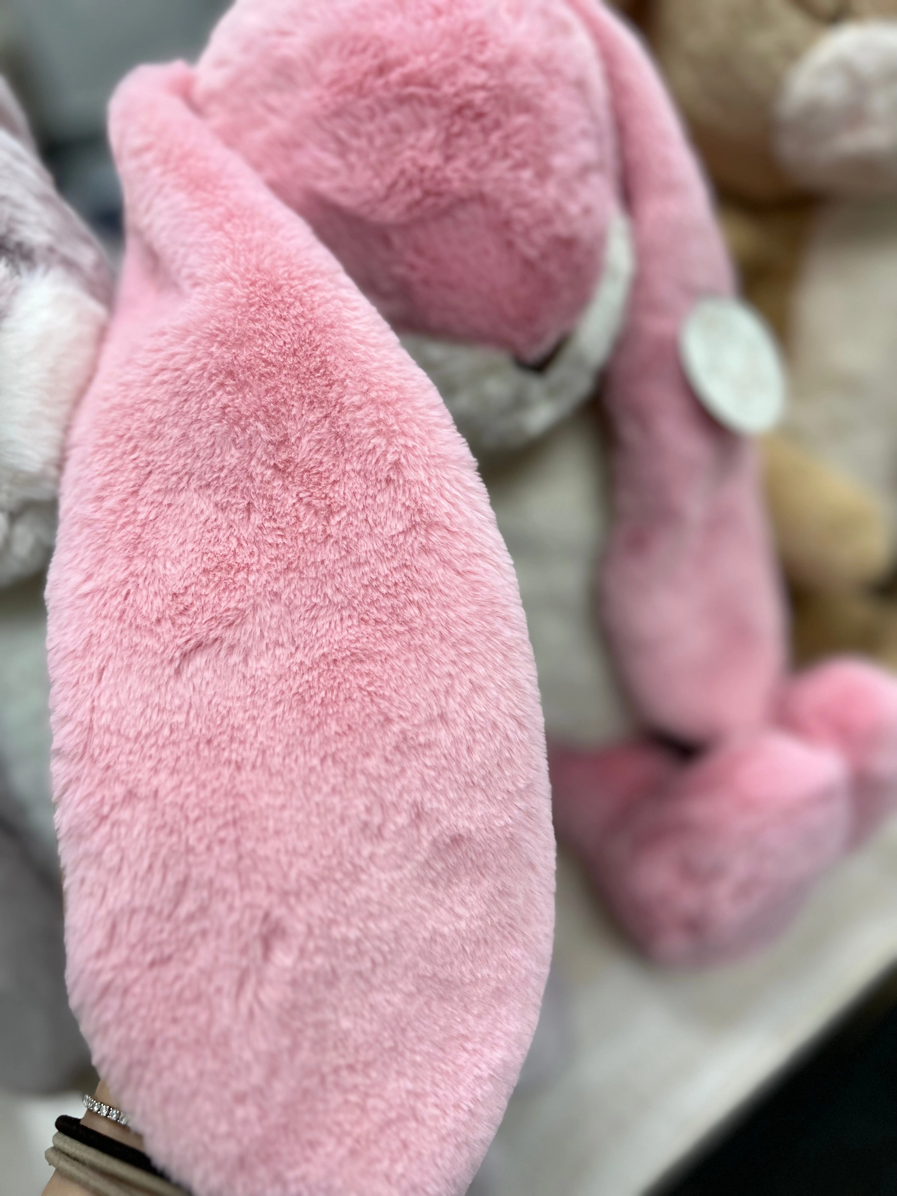 Personalized Big Floppy Bunny - Coral Blush