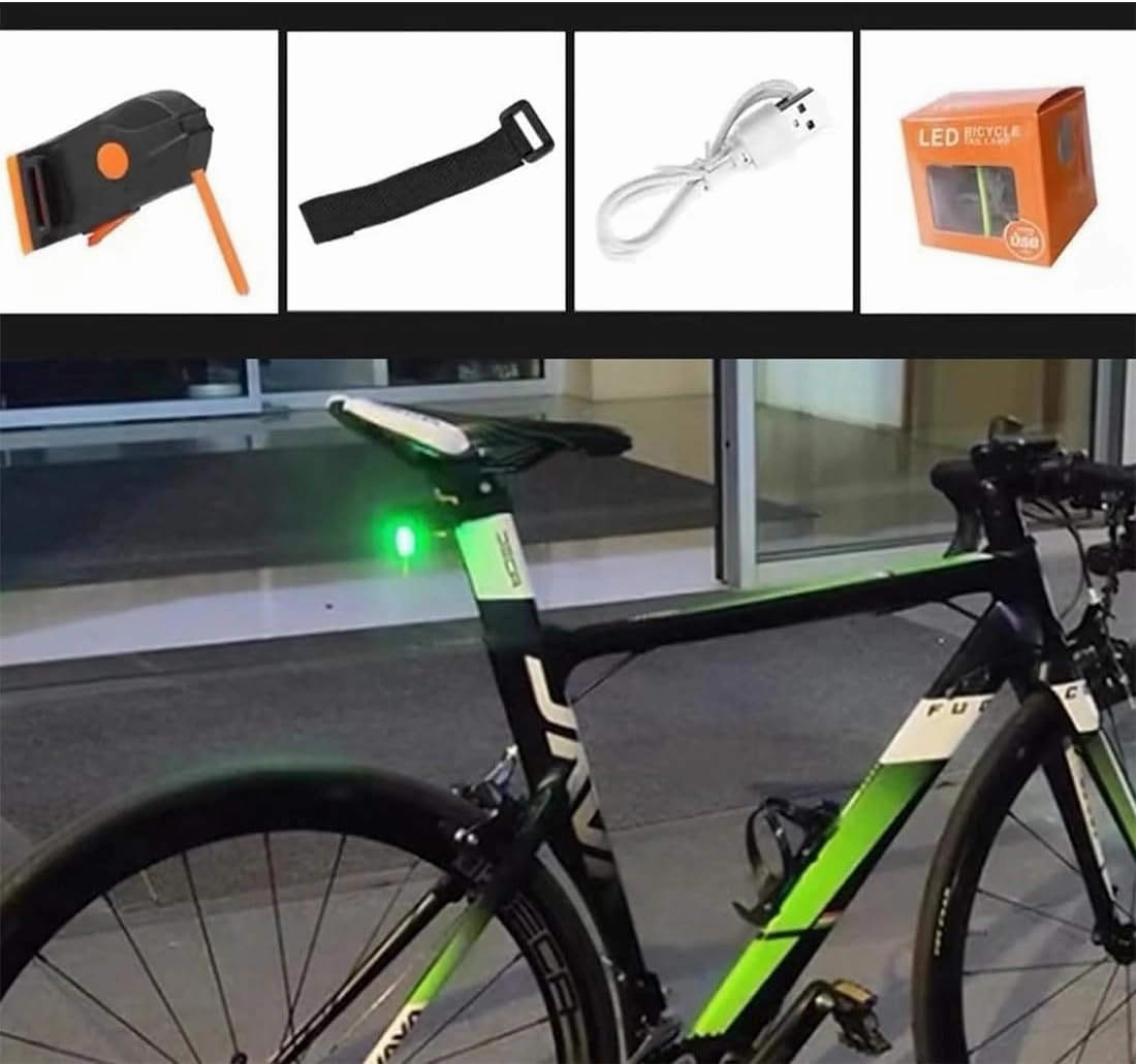 PhotonDrop - LED Bike Tail Light, Photon Drop Bike Light, Photondrop Bike Light, InstaWhim Photon Drop Bike Tail Light, Rechargeable USB Bicycle Rear Cycling for Any Type of Seatpost