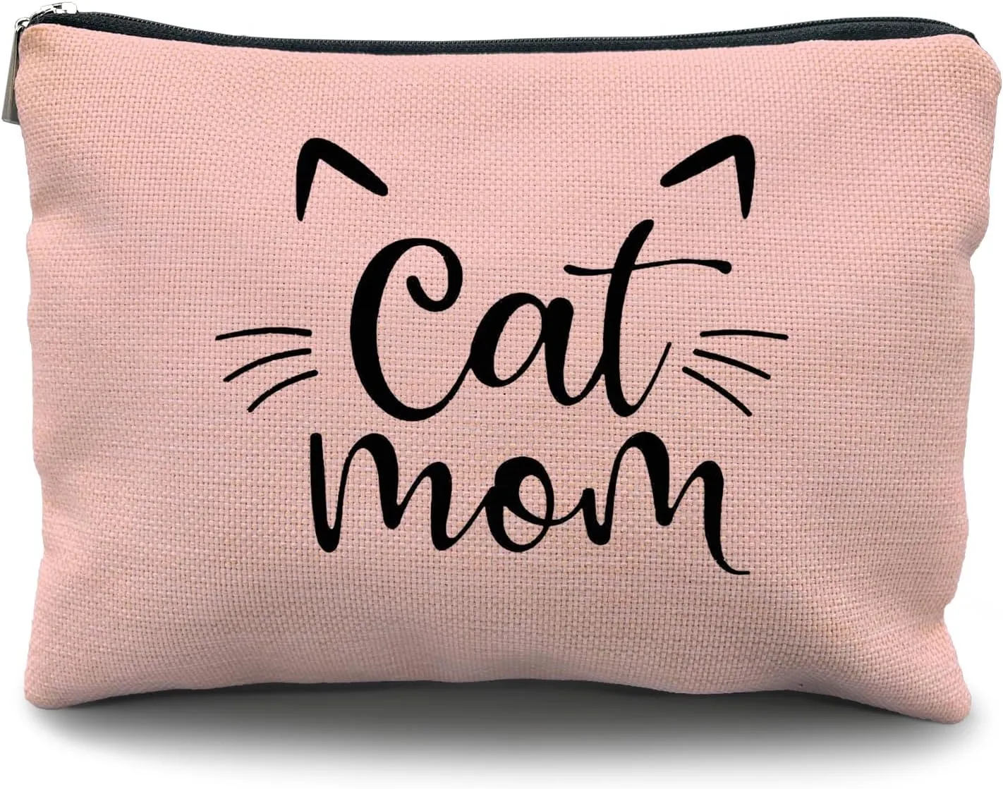Pink Makeup Bag - Cat Mom Gifts for Women, Cat Lovers