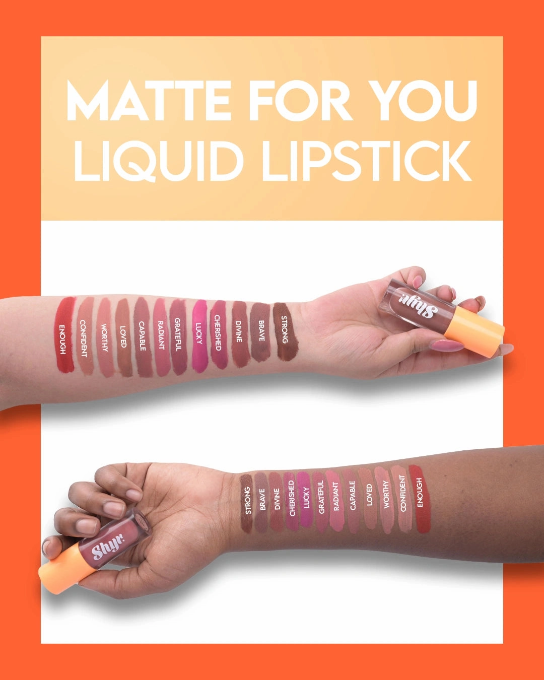 Pink Ombre Makeup Lipstick Shades-  Worthy and Strong