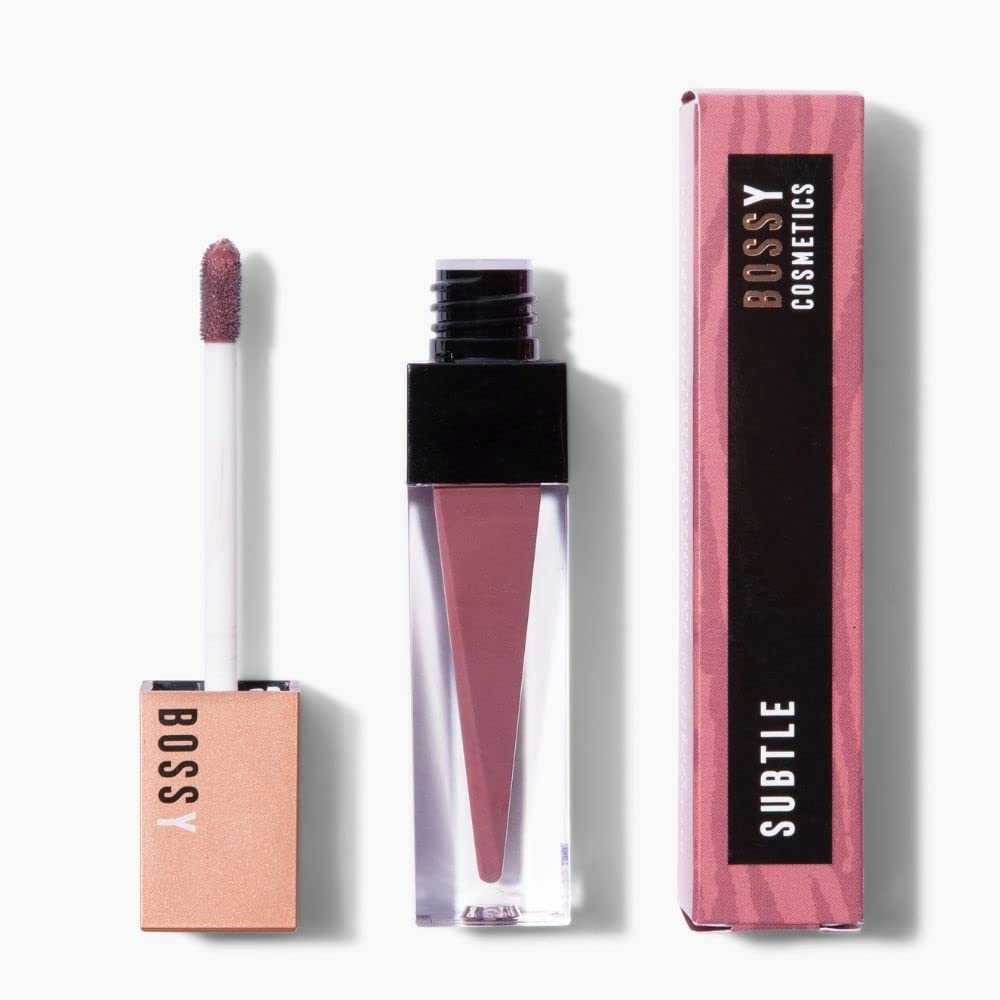 Power Woman Essentials Liquid Matte Lipstick, Highly Pigmented, Quick Drying & Smudge Proof, Long Lasting, Vegan and Cruelty-Free (Subtle - Deep Pink/Mauve Color)