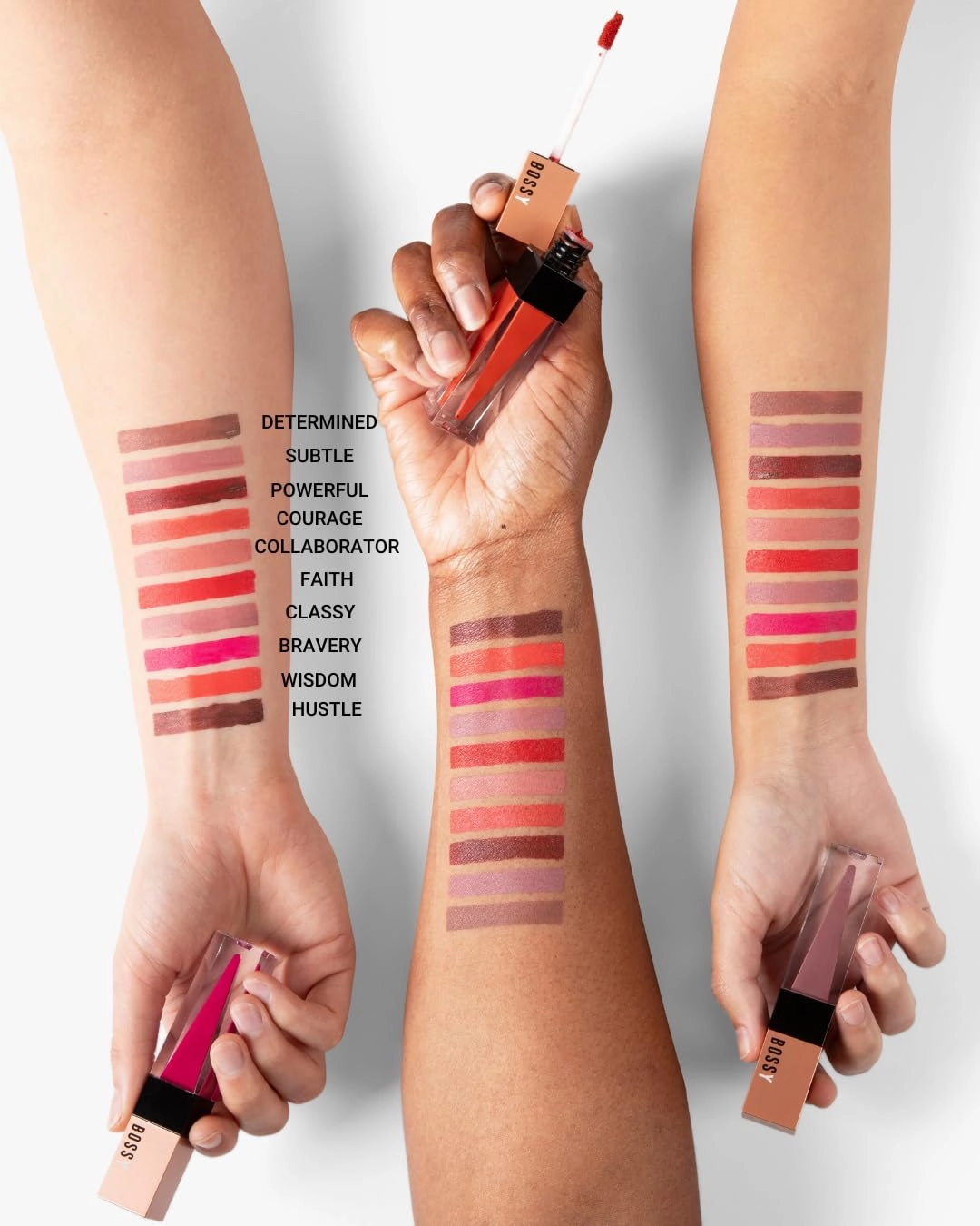 Power Woman Essentials Liquid Matte Lipstick, Highly Pigmented, Quick Drying & Smudge Proof, Long Lasting, Vegan and Cruelty-Free (Subtle - Deep Pink/Mauve Color)