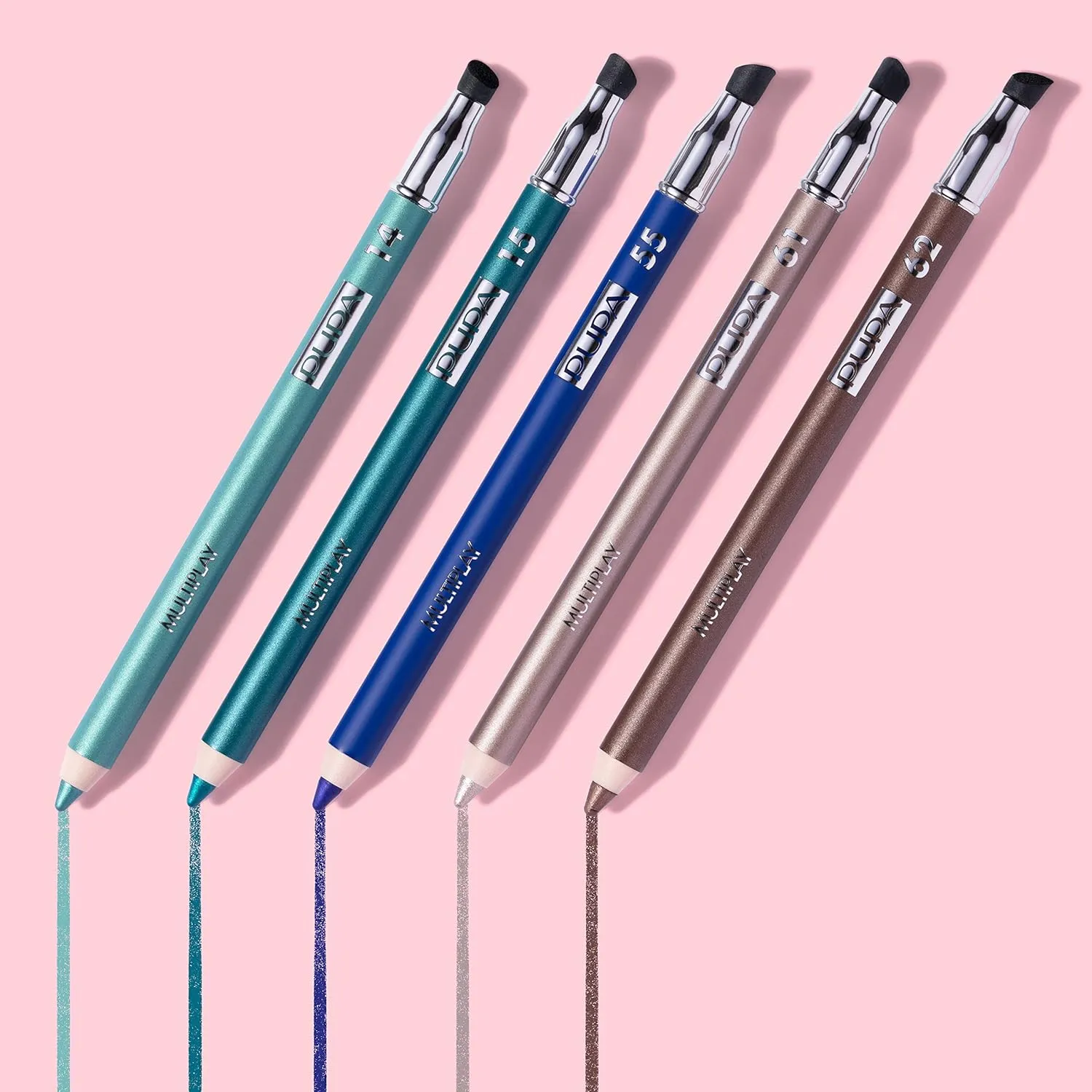 Pupa Milano Multiplay Eye Pencil - Creamy, Blendable Eyeliner With Smudge Tip - Create Long Wearing, Glamorous Intensity - Smooth And Lasting Color Liner For Waterline Or Lid - 12 Grey Blue - 0.04 Oz